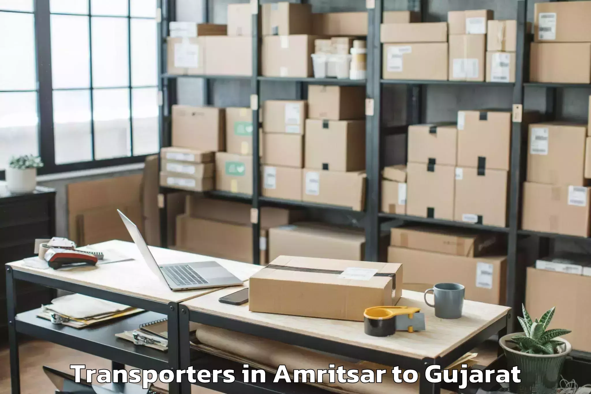 Top Amritsar to Dahej Port Transporters Available